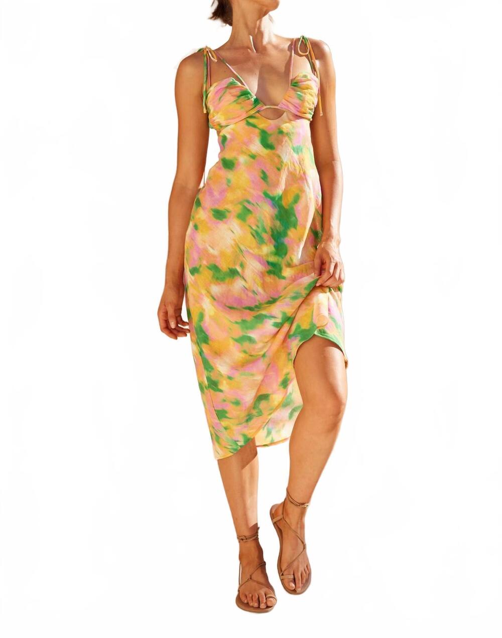 NEW AQUARI women's celeste dress in tropicana